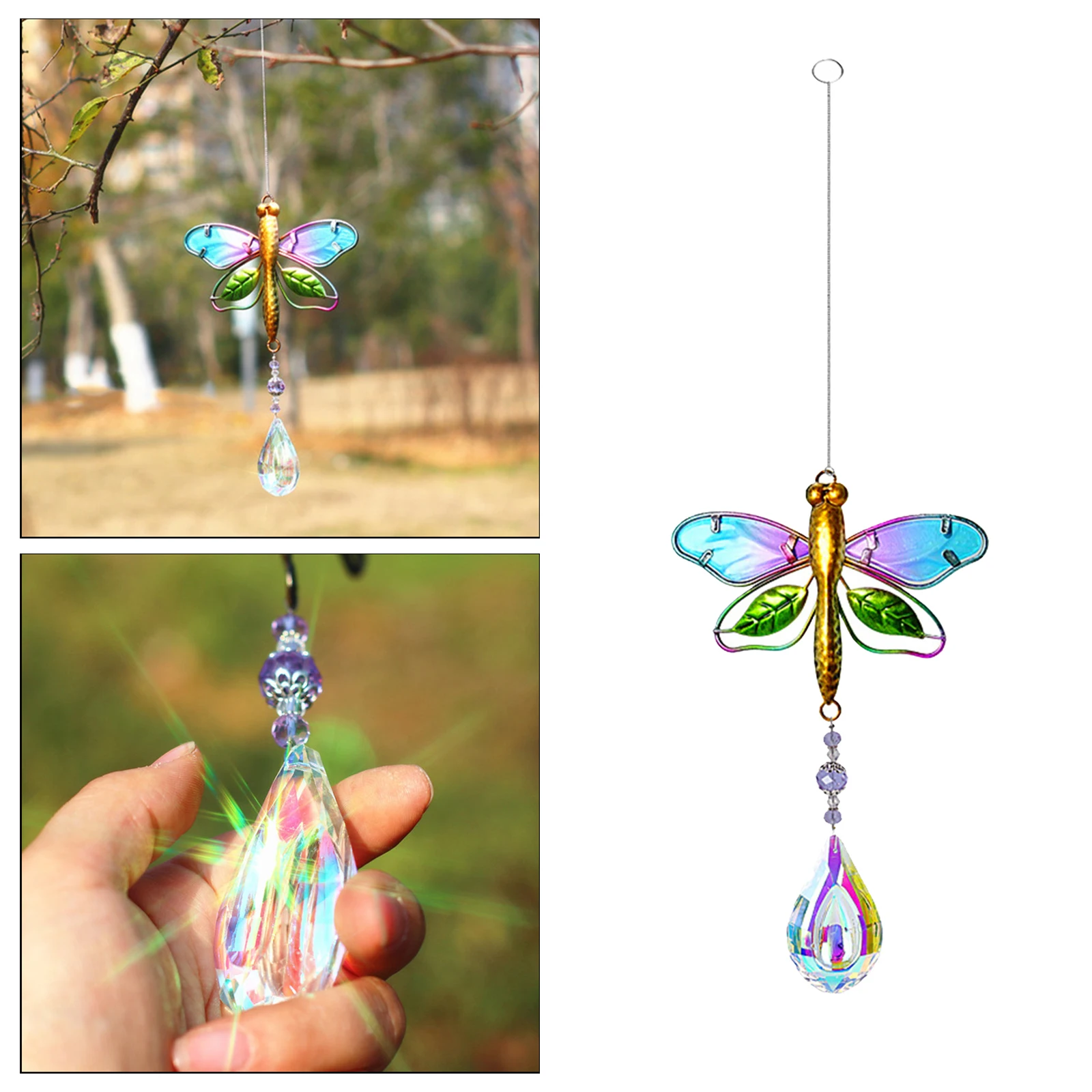 

Crystal Suncatcher Chandelier Hanging Ball Prisms Pendants Home Decor