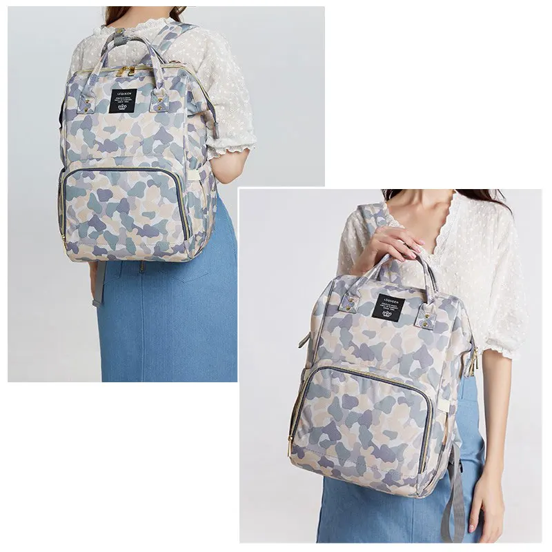 Камуфляжная сумка для подгузников мамы и ребенка вместительный дорожный рюкзак