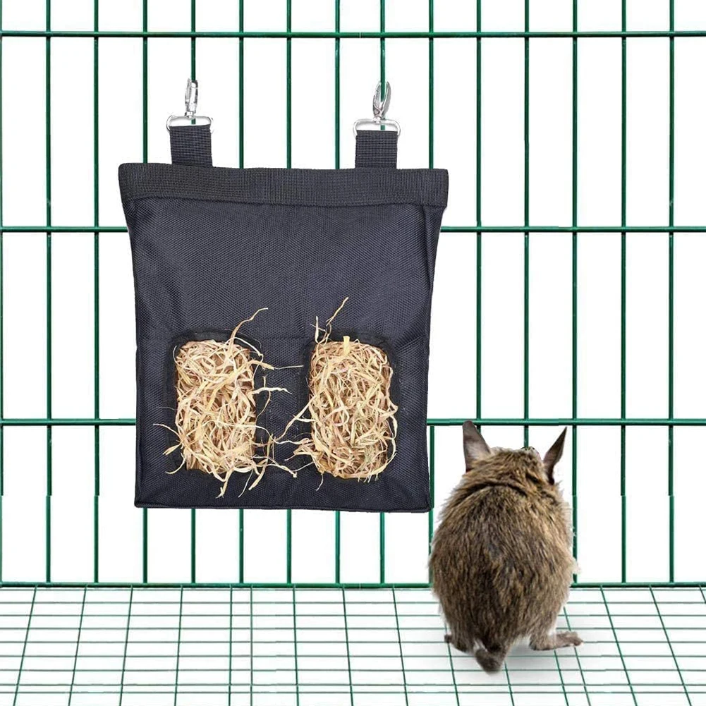 

Hay Bag Hanging Pouch Feeder Convenient Holder Feeding Dispenser Container For Rabbit Guinea Pig Small Animals Feeder Device Pet