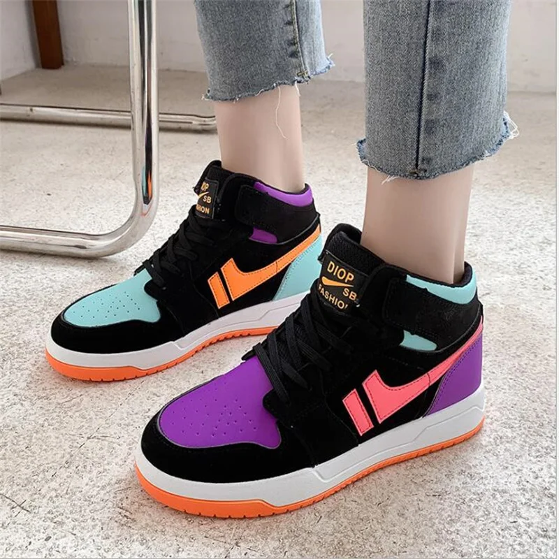 

Women's Shoes Luxury for Women Sneakers Fashion high quality White Sports Shoes Chunky Platform vulcanize Female Basket Footwear