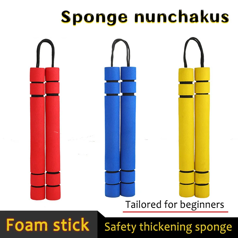 Игрушки реквизиты для боевых занятий Брюсом Ли оружие нунчакуса пенопластовые