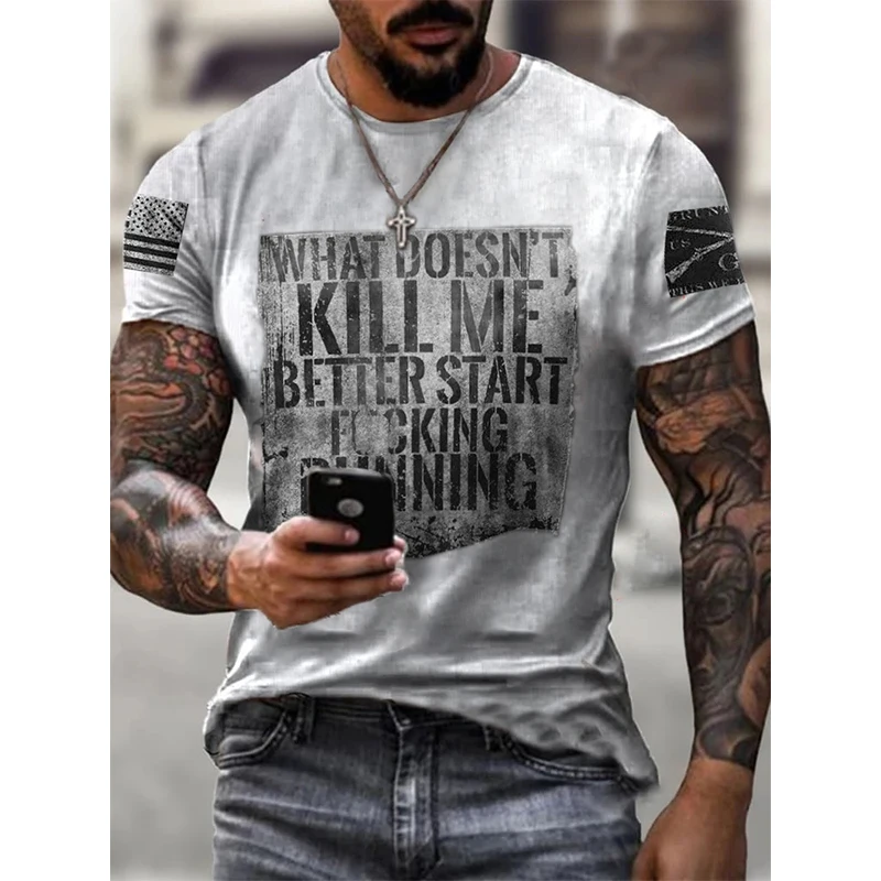 

Popular fashion t shirt for men Oversize Casual sports outing shirts Men's summer round neck tshirt tops