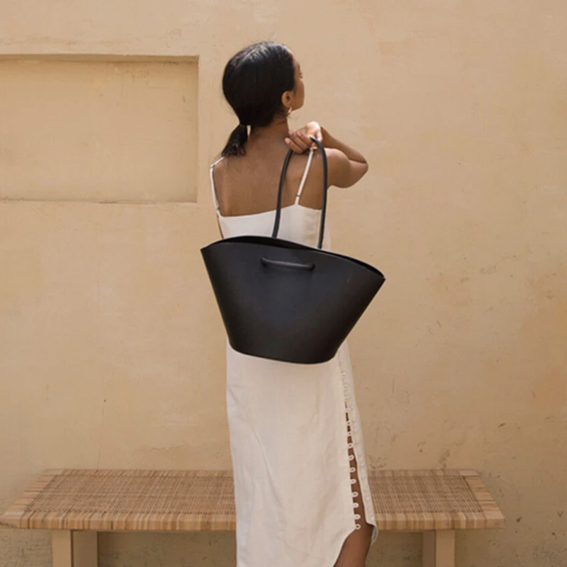 Большая вместительная сумка ведро в стиле ретро роскошная брендовая женская под