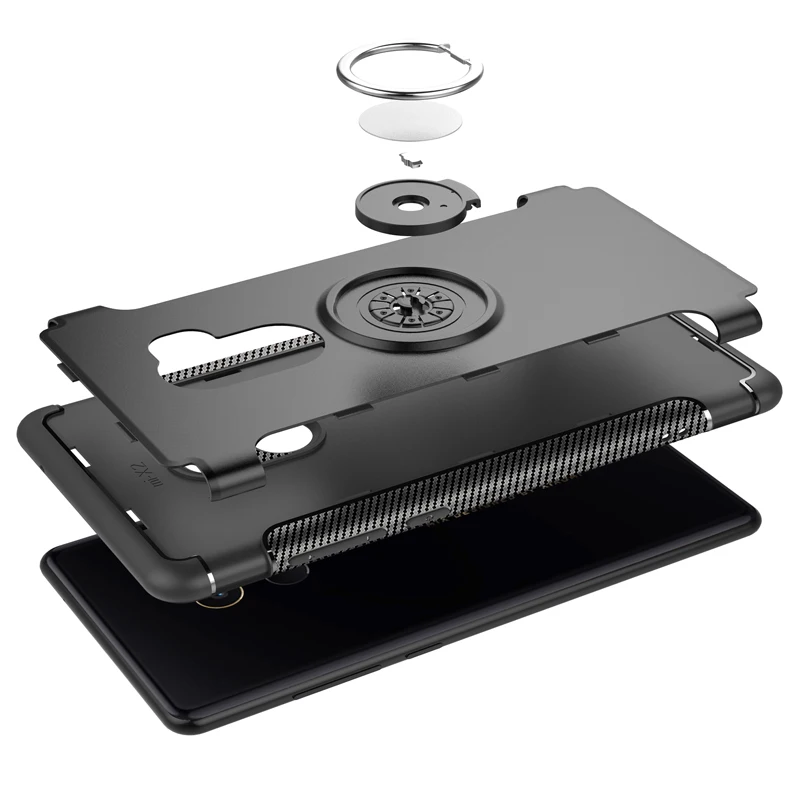 Stand Cover For Xiaomi Mi MIX 2 Shockproof Armor Case Xiomi Xaomi MIX2 Carbon Fiber Frame Bumper Cases MiMIX2 Phone Fundas | Мобильные