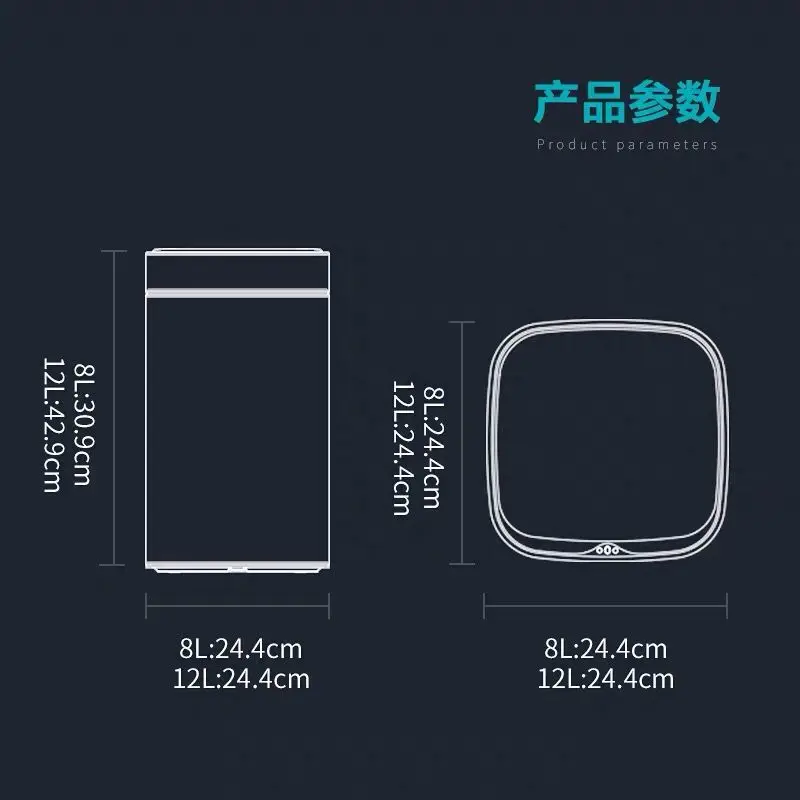 Бесплатная доставка умная мусорная корзина Индукционная Туалет спальня