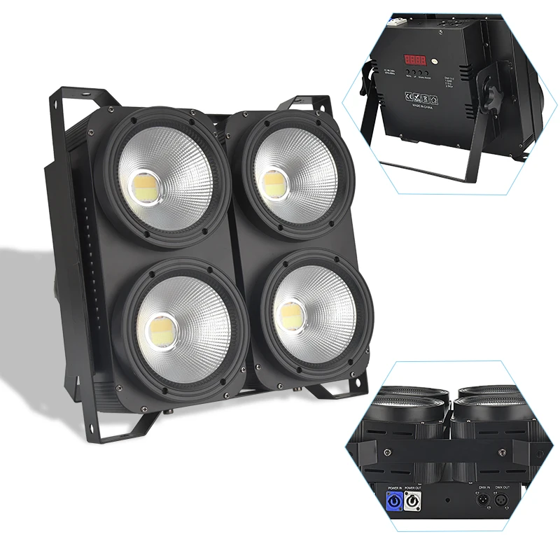 400 Вт COB Stgae светильник 4x100 Led Blinder Холодный теплый белый DJ Par точечный