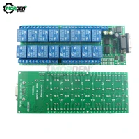 r223c16 dc 12v 16 channel relay board rs232 db9 delay relay switch module female interface serial port