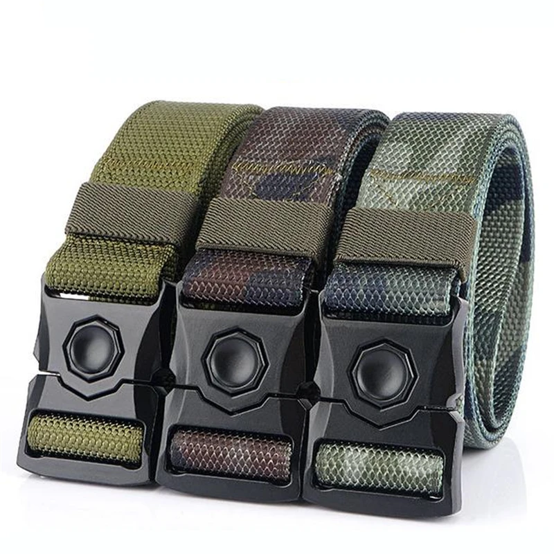 

Quick Release Combat Tactical Belt Men Military Equipment Real Nylon Hunting Waistband Men's US Army Training Waist Belt