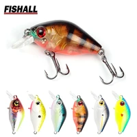 cherry small 40mm 7g crank rattle fishing lure depth 1 0m bait for bass pike trout with vmc hook