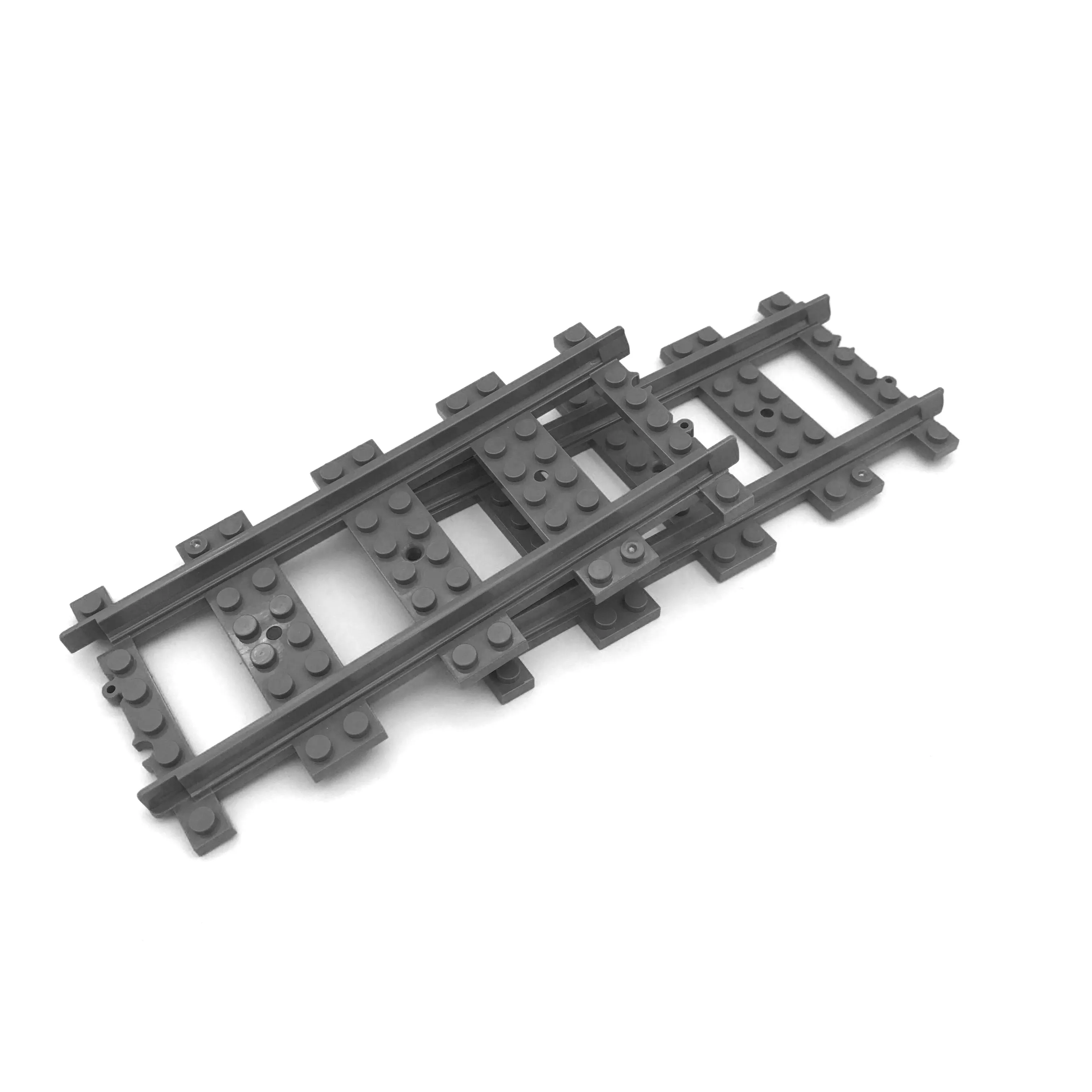 5 50 шт./лот городской поезд рельсы прямые изогнутые строительные блоки набор