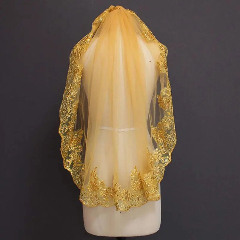 Женская мягкая сетка с металлическими золотыми блестками вышитая кружевная