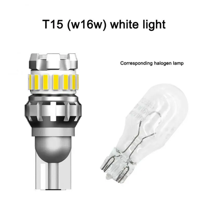 

2 шт., светодиодсветодиодный лампы T15 W16W Canbus T20 W21W 1156 P21W 6500K 23SMD
