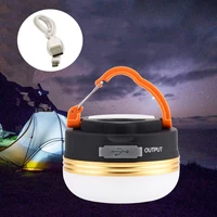 portable outdoor camping light lanterna led flashlight usb rechargeable torch lamp powerbank waterproof work light for hiking