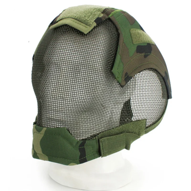 Airsoft Paintball Tactical Steel Metal Mesh Full Face Mask Helmet V6 Military Army Wargame Shooting Hunting Masks enlarge