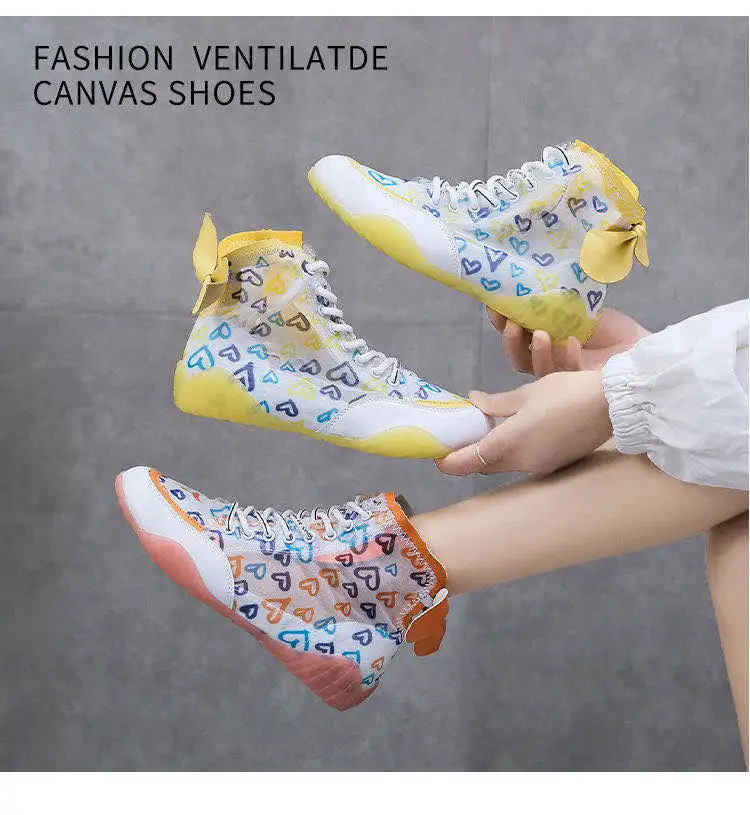 2020 Popular Women's flat Bottom High-Top Sports Boots Fashion Mesh Breathable Brand Comfortable Botas Camouflage | Спорт и