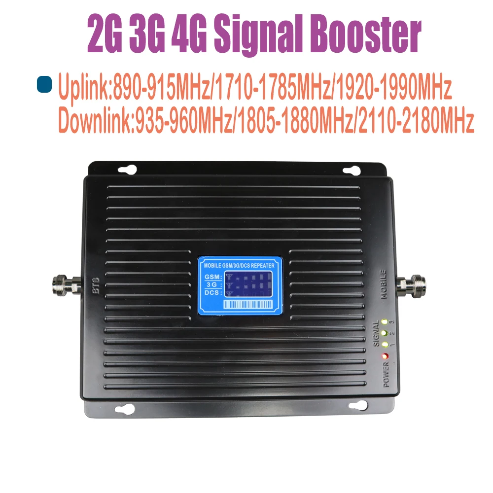 2G 3G 4G Moblie усилитель сигнала GSM DCS WCDMA трехдиапазонный UMTS LTE сотовый телефон 900 1800 2100