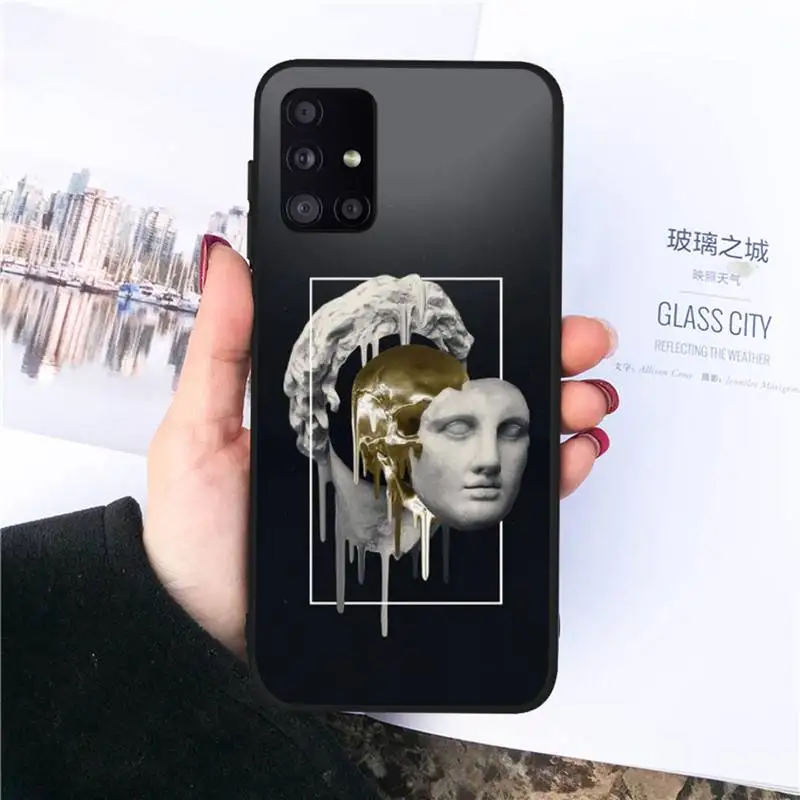

Abstract Art Statue Phone Case For Samsung S 7 8 9 10 20 A 21S 20e 50 51 71 note9 10 J4 plus 20 ultra
