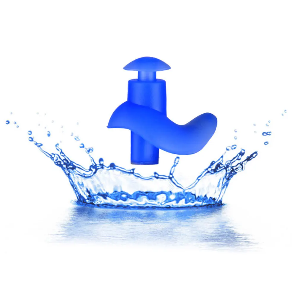 Swimming Earplugs Spiral Silicone Professional Anti-noise and Waterproof Suitable for Adults Children | Спорт и развлечения