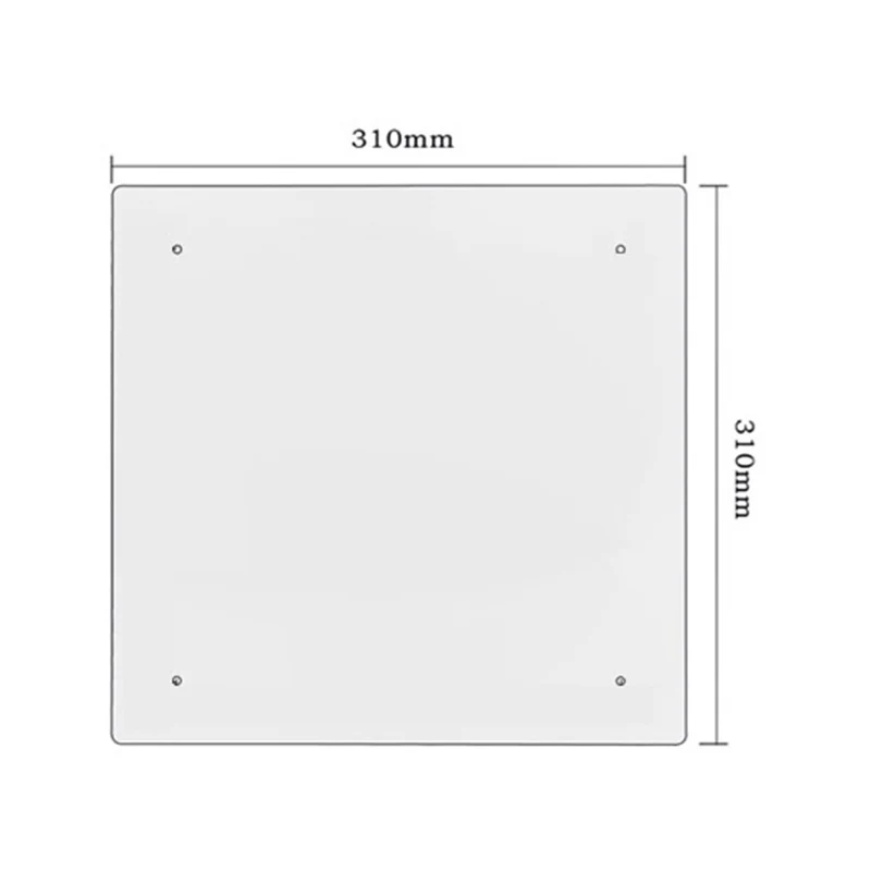

3D Printer Parts 3D Printer Heat Hot Bed 310X310Xm Hot Bed Aluminum Substrate Welding Line for CR-10