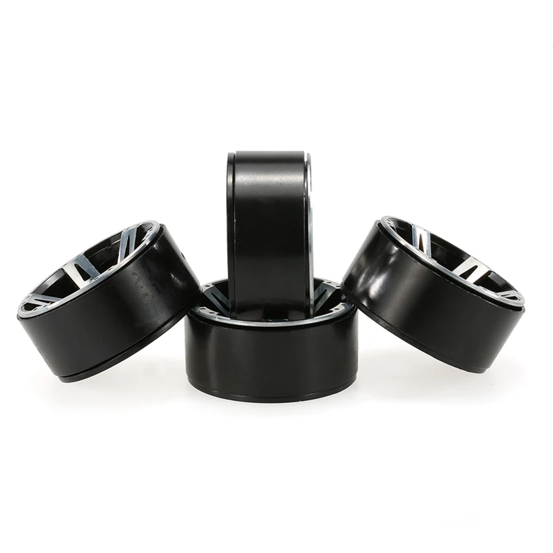 

2 Set RC Car Part: 1 Set 1.9In Metal Wheel Rims & 1 Set Car Metal Front Bumper