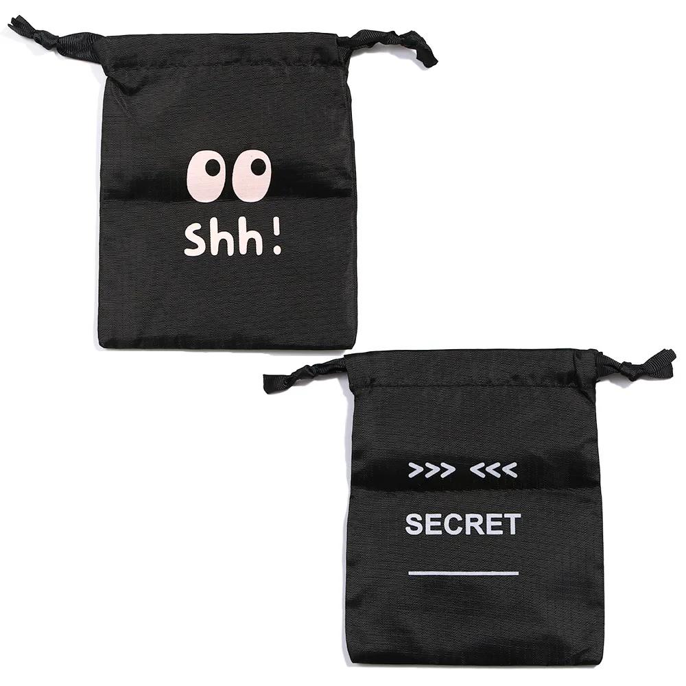 Милая нейлоновая сумка для гигиенических прокладок Портативная Черная сумочка