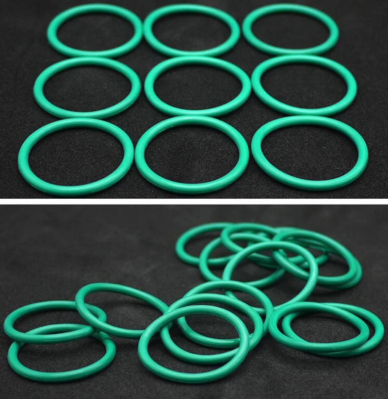 10 шт. зеленый C/S 2 мм OD 5-60 Viton FKM фторрезиновое уплотнительное кольцо масляная шайба