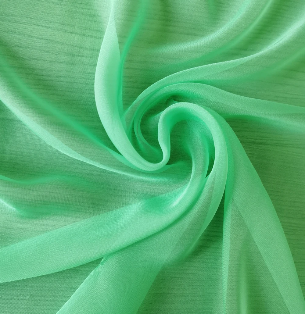 Промоакция на весну простая тканая мягкая гладкая шелковая шифоновая ткань 30D