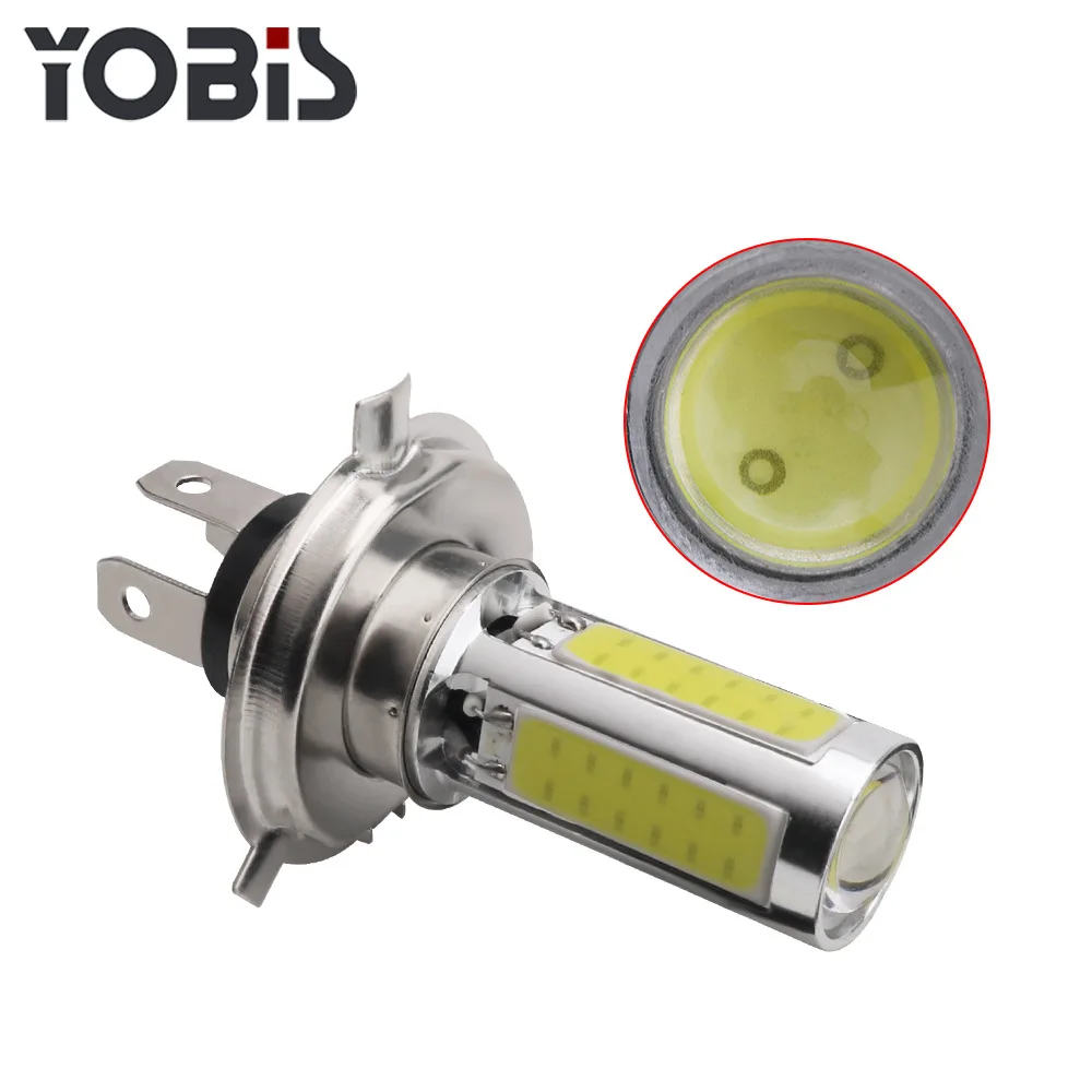 Светодиодный головной светильник для мотоцикла с одной лапой PX15D H6 COB 25 Вт, модифицированный головной светильник для мотоцикла, дальний и Ближний светильник