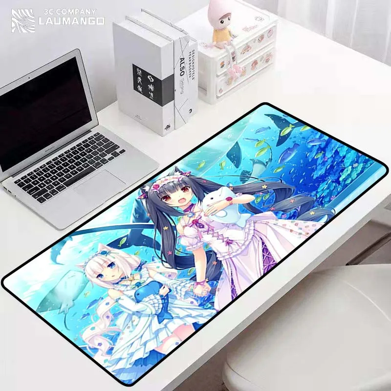 

Gaming Mouse Pad Xl NEKOPARA Rubber Mat Mausepad Pc Gamer Accessories Computer Desk Mousepad Company Carpet Keyboard Anime Mause