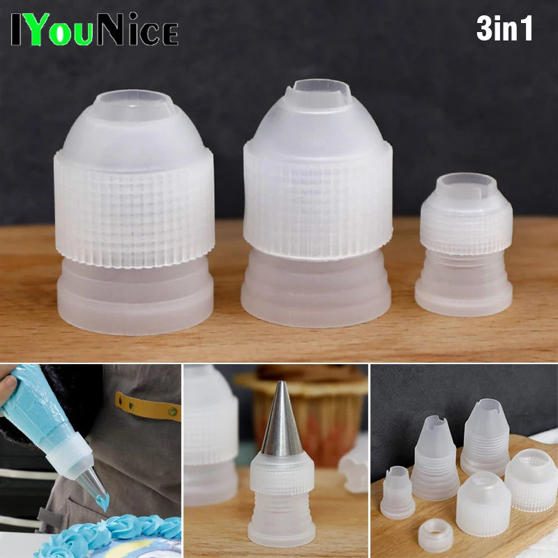 3 шт./компл. насадка для декорирования конвертер адаптер Кондитерские
