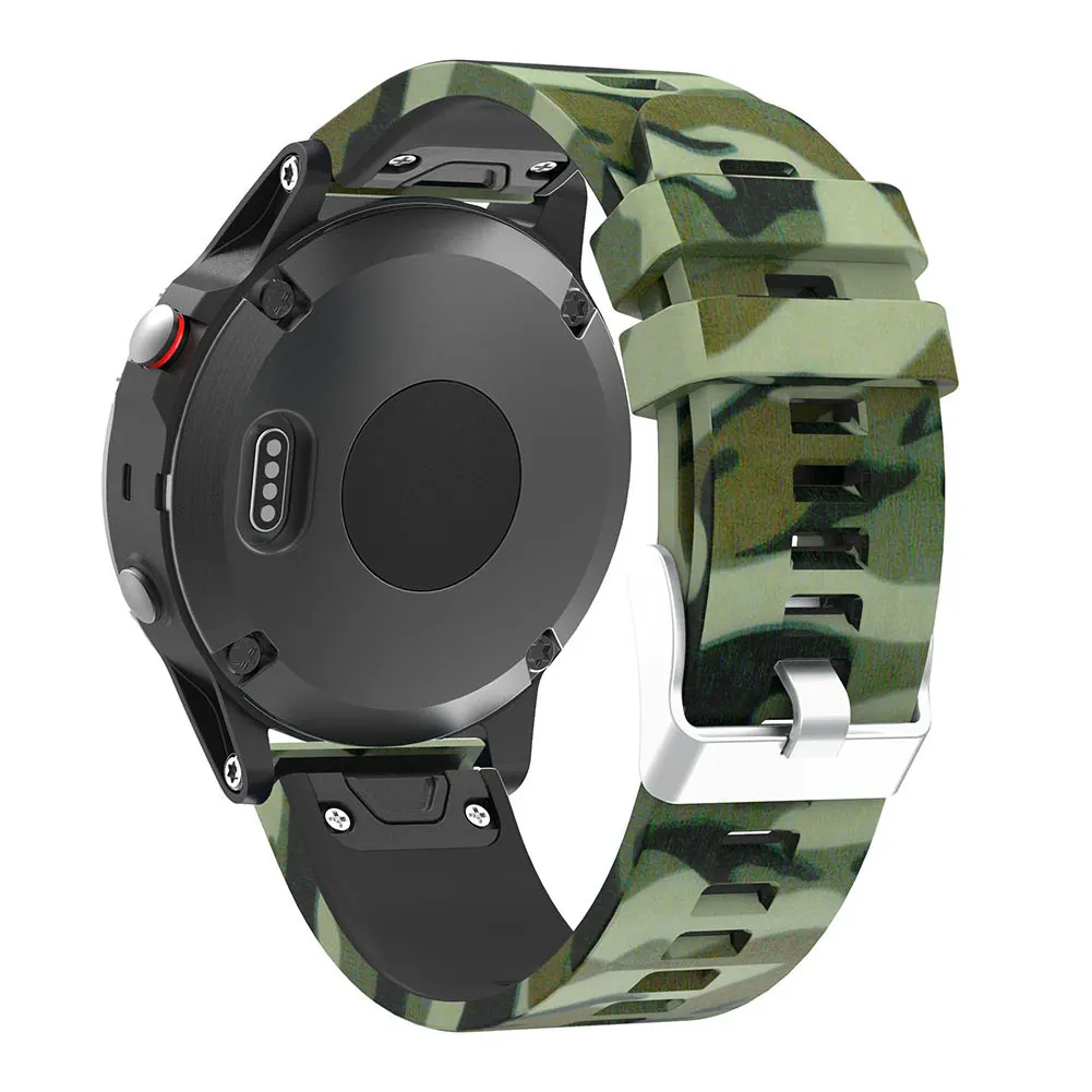 Напечатанный 22 мм быстрый релиз ремешок для Garmin Fenix5 ремень Цветной силиконовый браслет ремешок для Garmin Forerunner 945 Band
