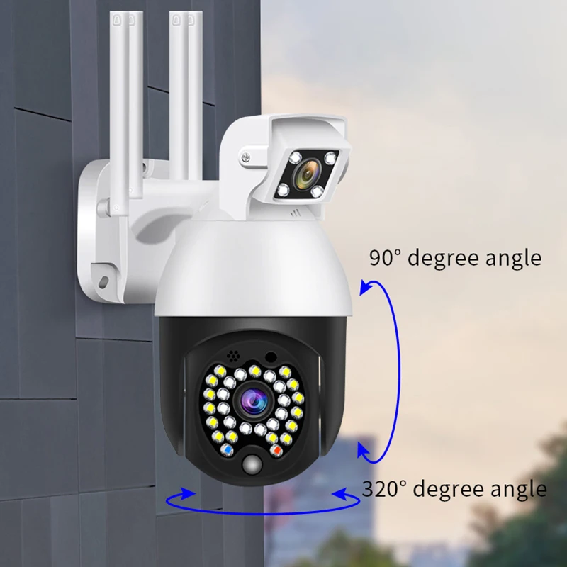 

IP-камера наружная беспроводная с Wi-Fi, 1080P, PTZ, 29 светодиодный