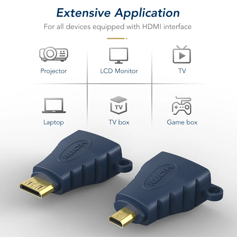 Переходник CABLETIME Micro HDMI папа мама 1080P/60 Гц|Кабели VGA| |