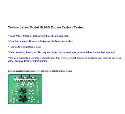 Ультразвуковой тестер инжектора топлива 8 цилиндров 110 В/220 В |