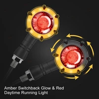 ip68 waterproof universal led turn signal for motorcycle warning lights sequential flasher racing motorbike accessories