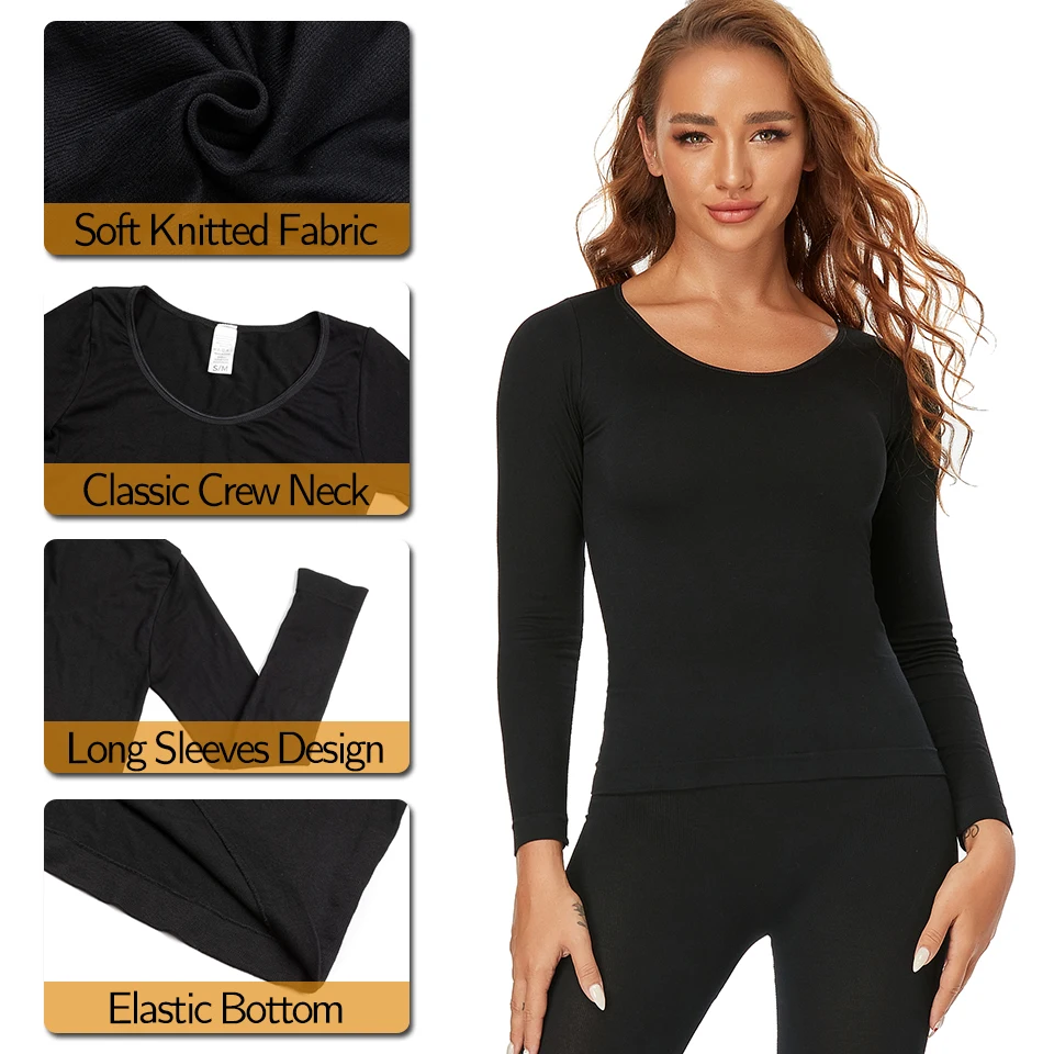 Женские комплекты термобелья с флисовой подкладкой базовый слой подштанники