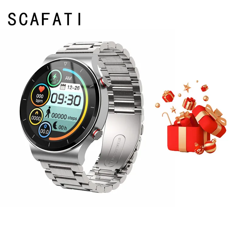 

Смарт-часы SCAFATI I19 с Bluetooth, гарнитура для звонков, подключение к часам, прослушивание песен, спортивный браслет, мужские и женские часы