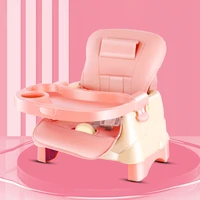 highchair dining chair feeding chair booster seat with wheel feeding seat foldable portable soft pu height adjust