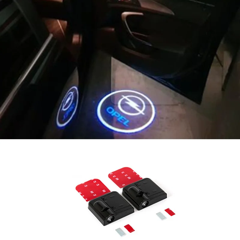 2 шт. для Opel Astra J H G K Insignia Corsa d Vectra C Mokka Zafira B дверь логотипа автомобиля Lights |