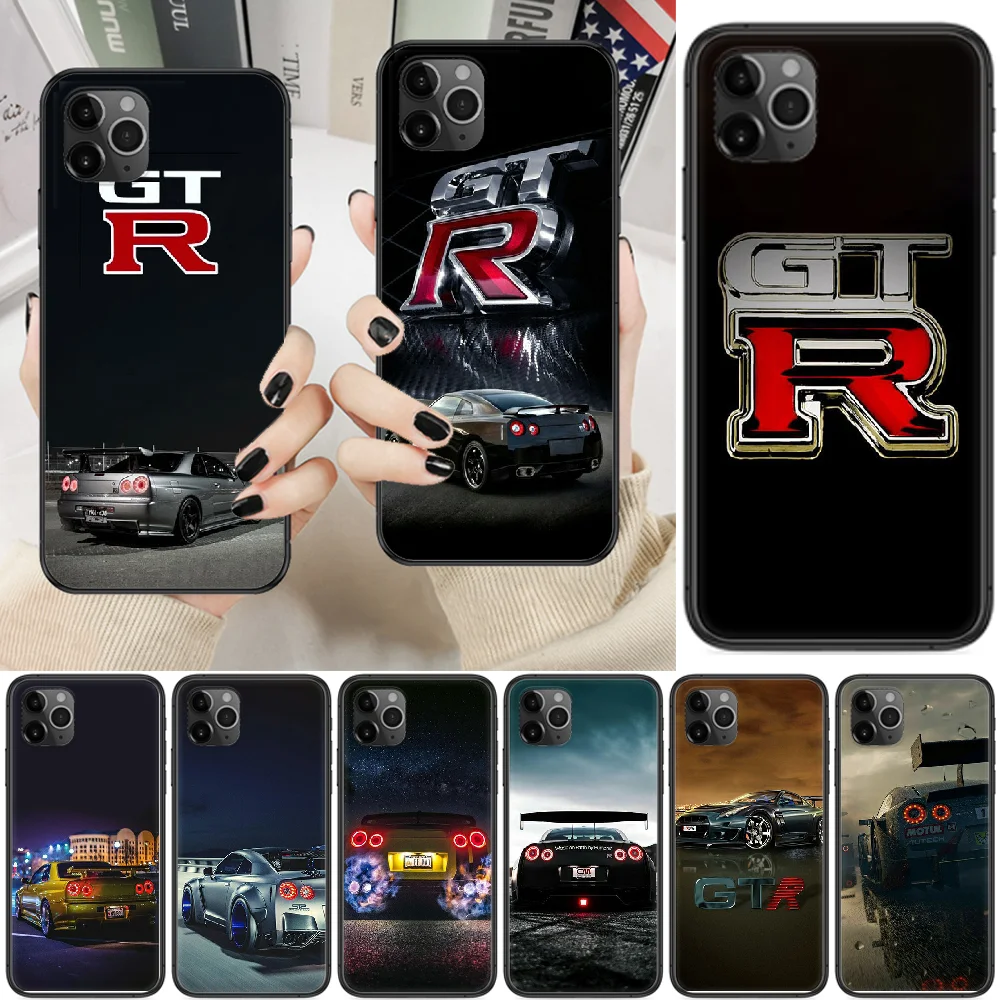 Спортивный автомобильный gtr чехол для телефона Корпус iphone 5 5s se 2 6 6s 7 8 12 mini plus X XS XR 11