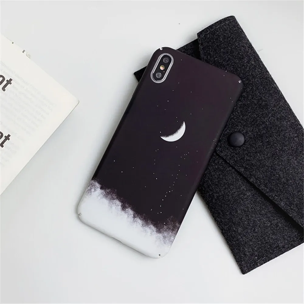 Lovebay пластиковый чехол для телефона для iPhone 11 звездное небо Луна для iPhone 7 8 6 6s Plus 11 Pro X XR XS Max 7 Жесткий PC задняя крышка оболочка