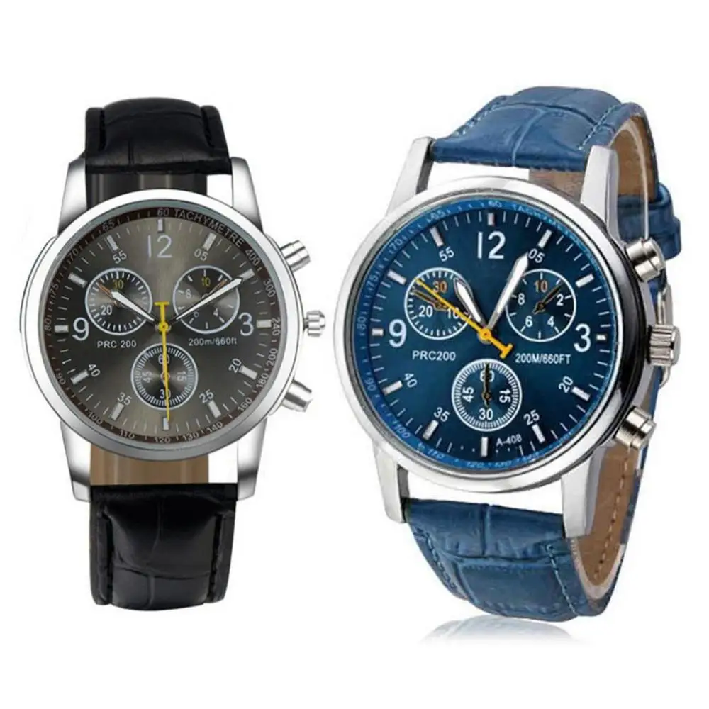 

Fashion Faux Leather Mens Analog Quarts Watches Men Wrist Watch 2021 Mens Watches Top Luxury Casual Watch Clock Gift