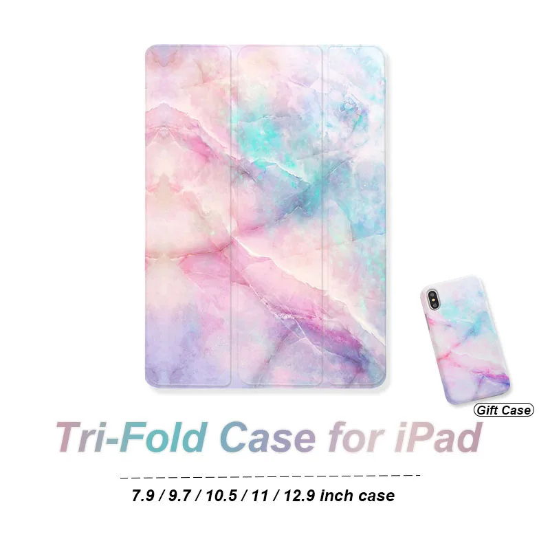 Чехол для планшета iPad 5th 6th 9 7 2017 2018 7th Gen 10 2 три раза Стенд кожаный чехол air 3 Pro 11 2020 pro