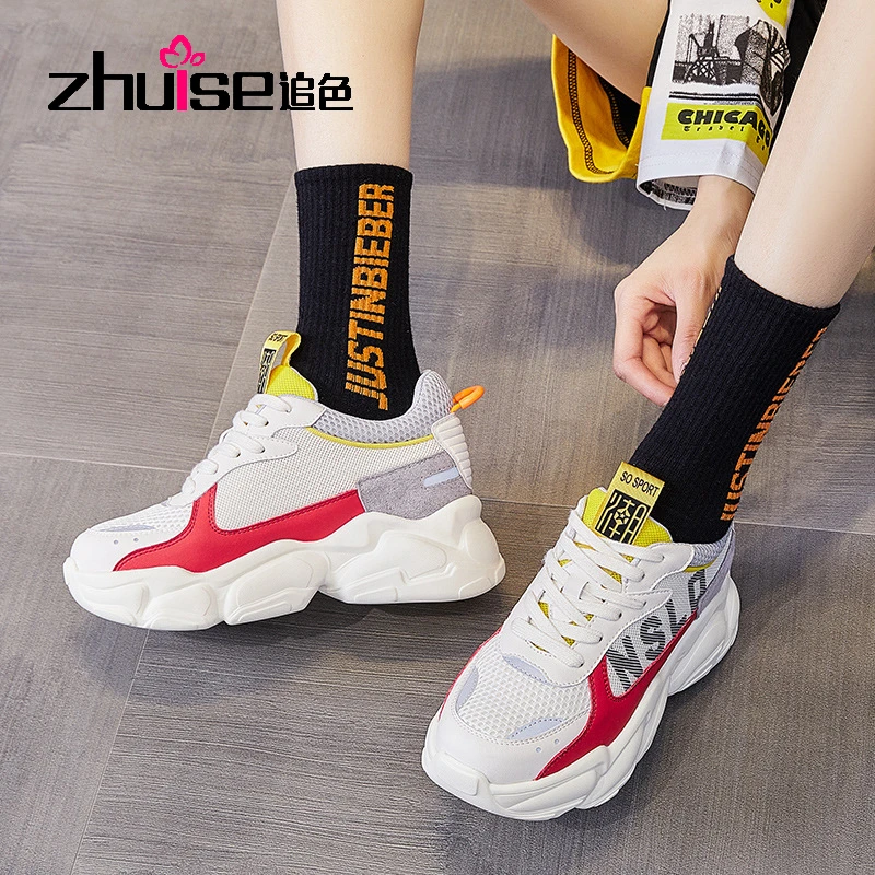 

Новинка осени 2021, женские туфли на толстой подошве для спорта и отдыха, женская обувь большого размера