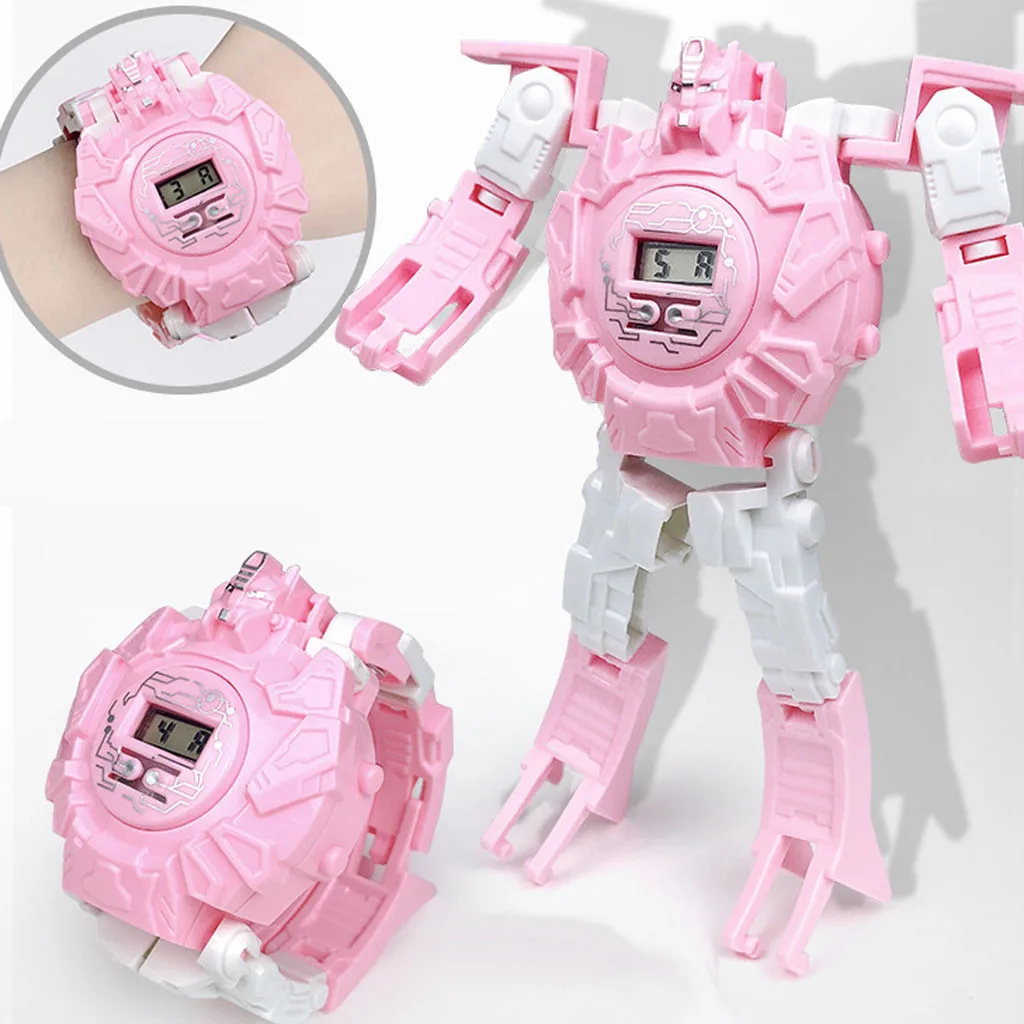 Hot Selling Children's Cartoon Electronic Watch Cool Deformation Robot Toy Educational Christmas Kids Gifts игрушки | Игрушки и
