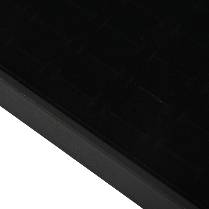 

Glass Lid Black 100 Slot Earring Ring Jewellery Display Storage Box Tray Case Organizer Holder