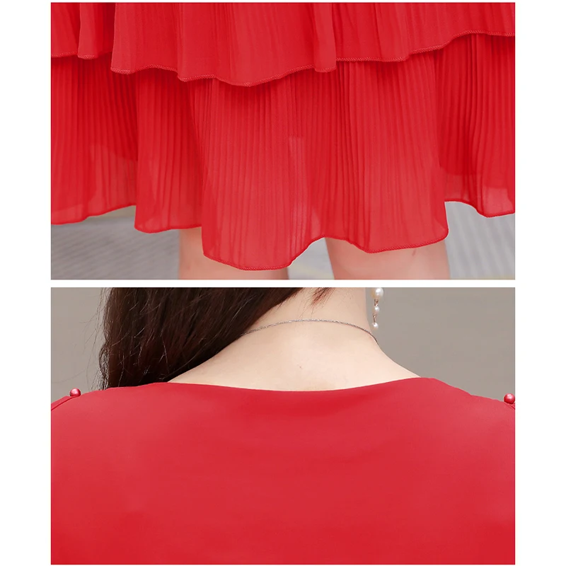 Летнее женское шифоновое платье с открытыми плечами 2021 элегантное винтажное