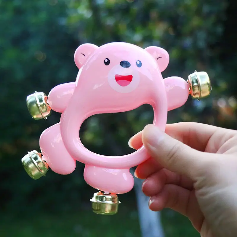 

newborns baby rattles educational toys baby musical toy funny cartoon bear plastic for children