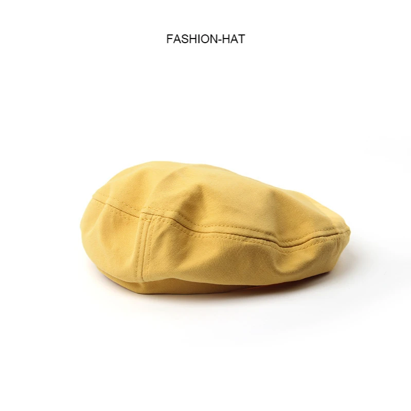 

2021 Women Girl Beret Artist Warm Cotton Octagonal Flat Cap Autumn Winter Beanie Vintage Beret Hats Solid Color Hat For Woman