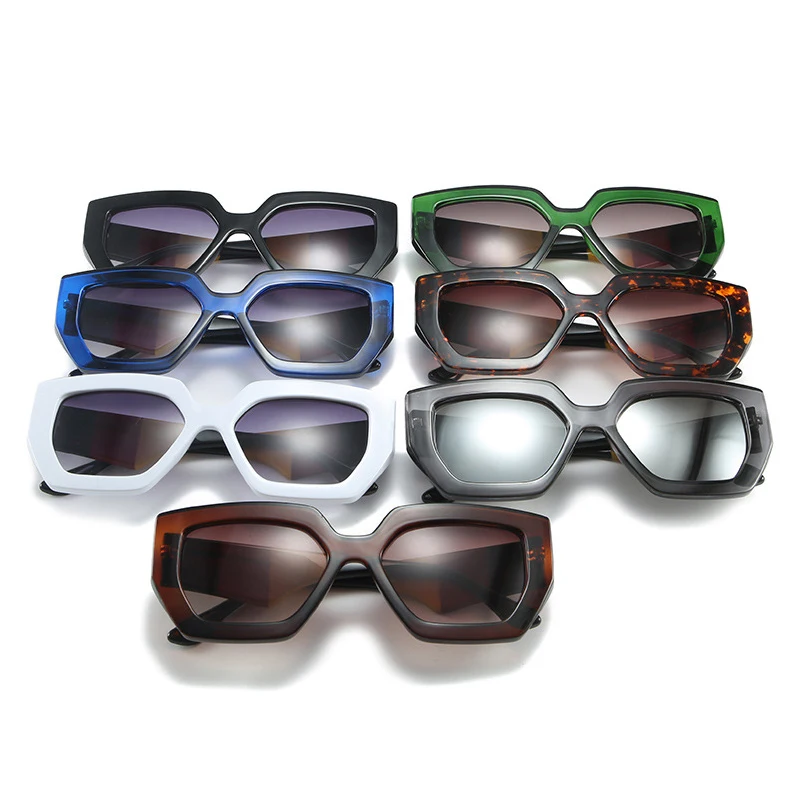 

AOZE2020 Luxury fashion vintage cat eye style gradient women's sunglasses High Quality ins multicolored design brand sunglasses